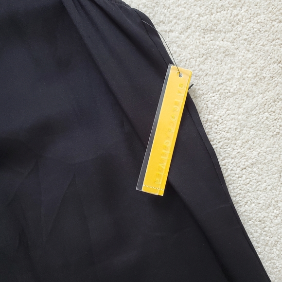 Alice + Olivia Black Silk Collar Dress szXS - Picture 14 of 16